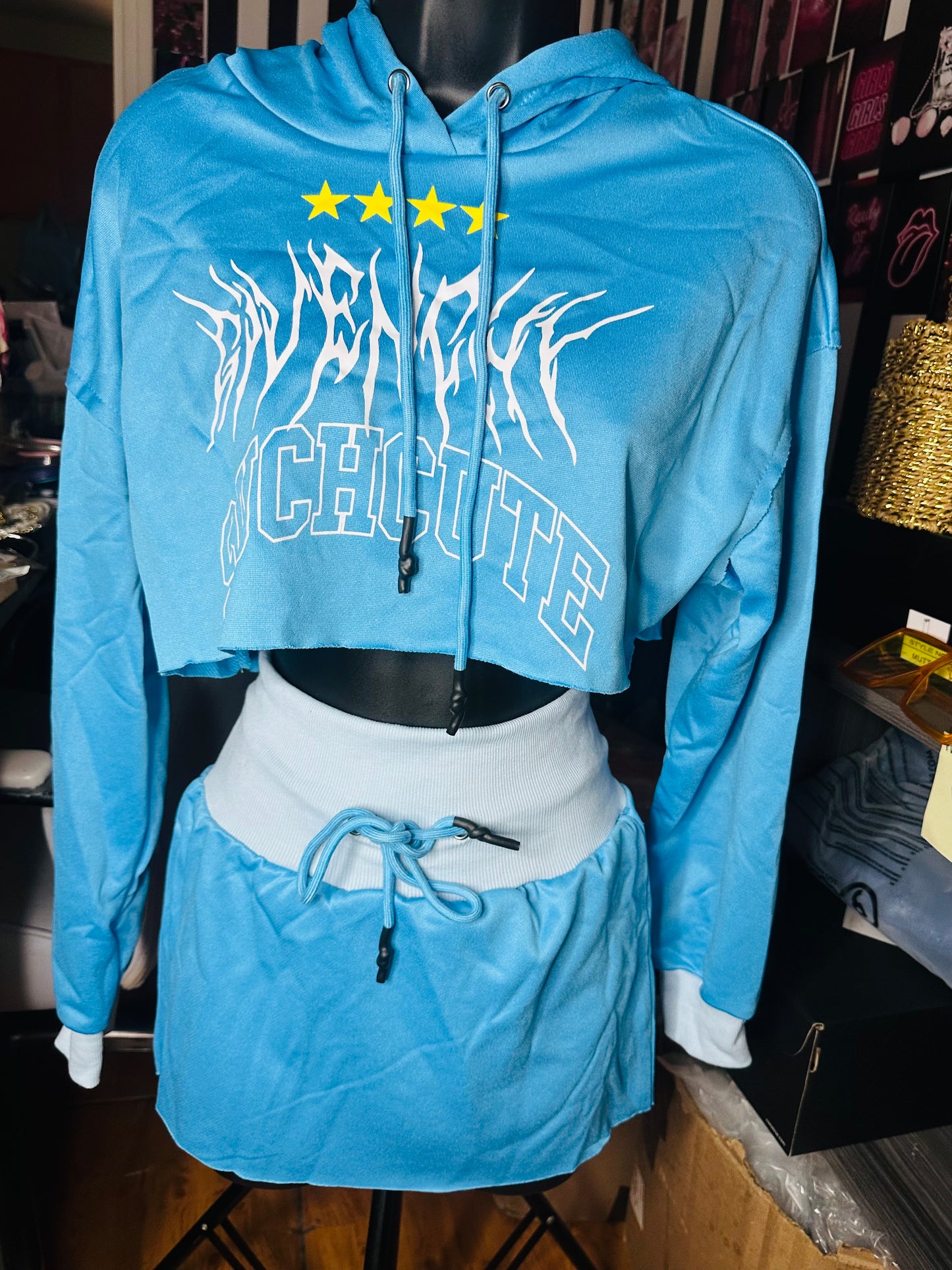 Can’t Commit Skirt Set