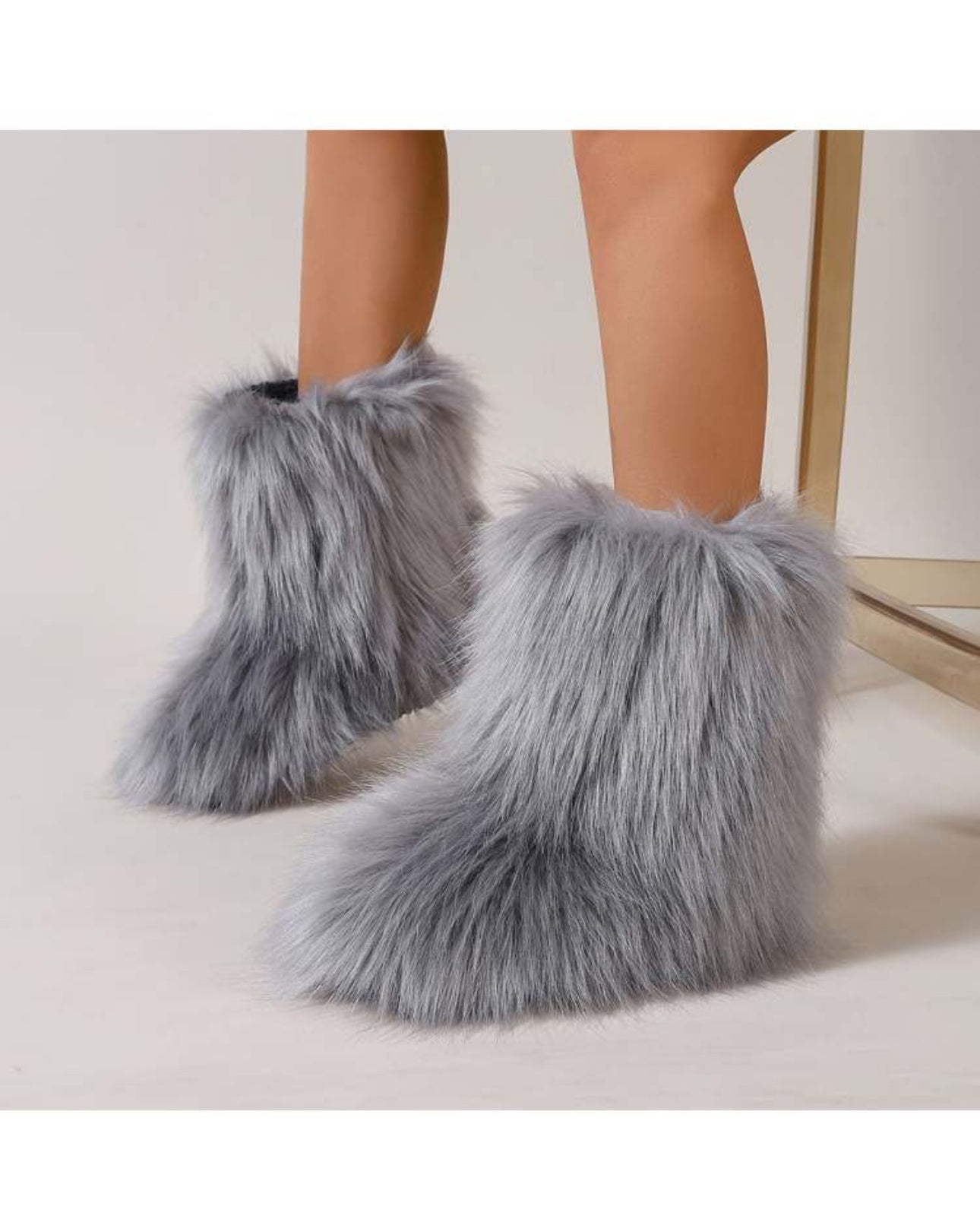 Fluff Round Toe Snow Boots