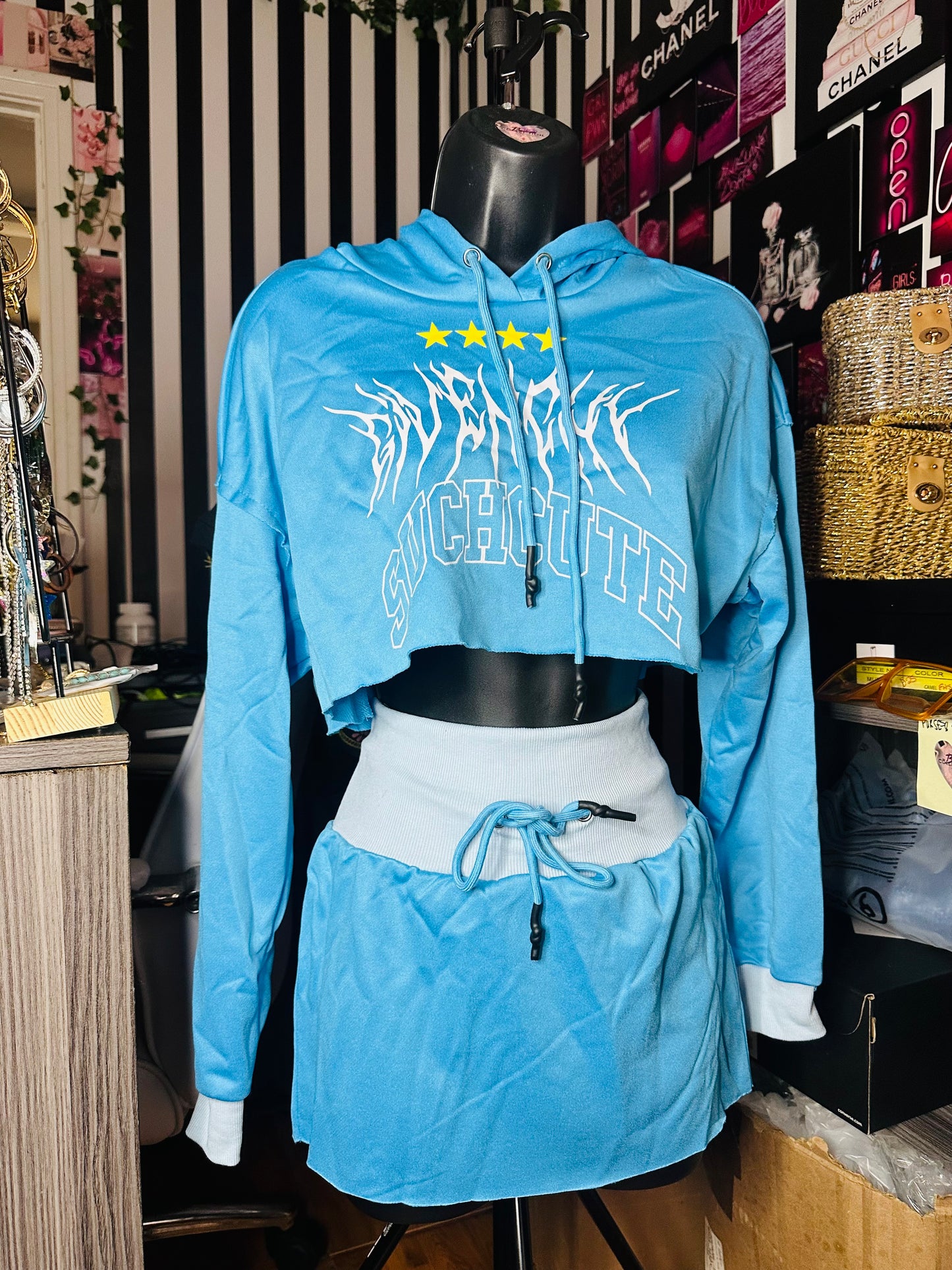 Can’t Commit Skirt Set