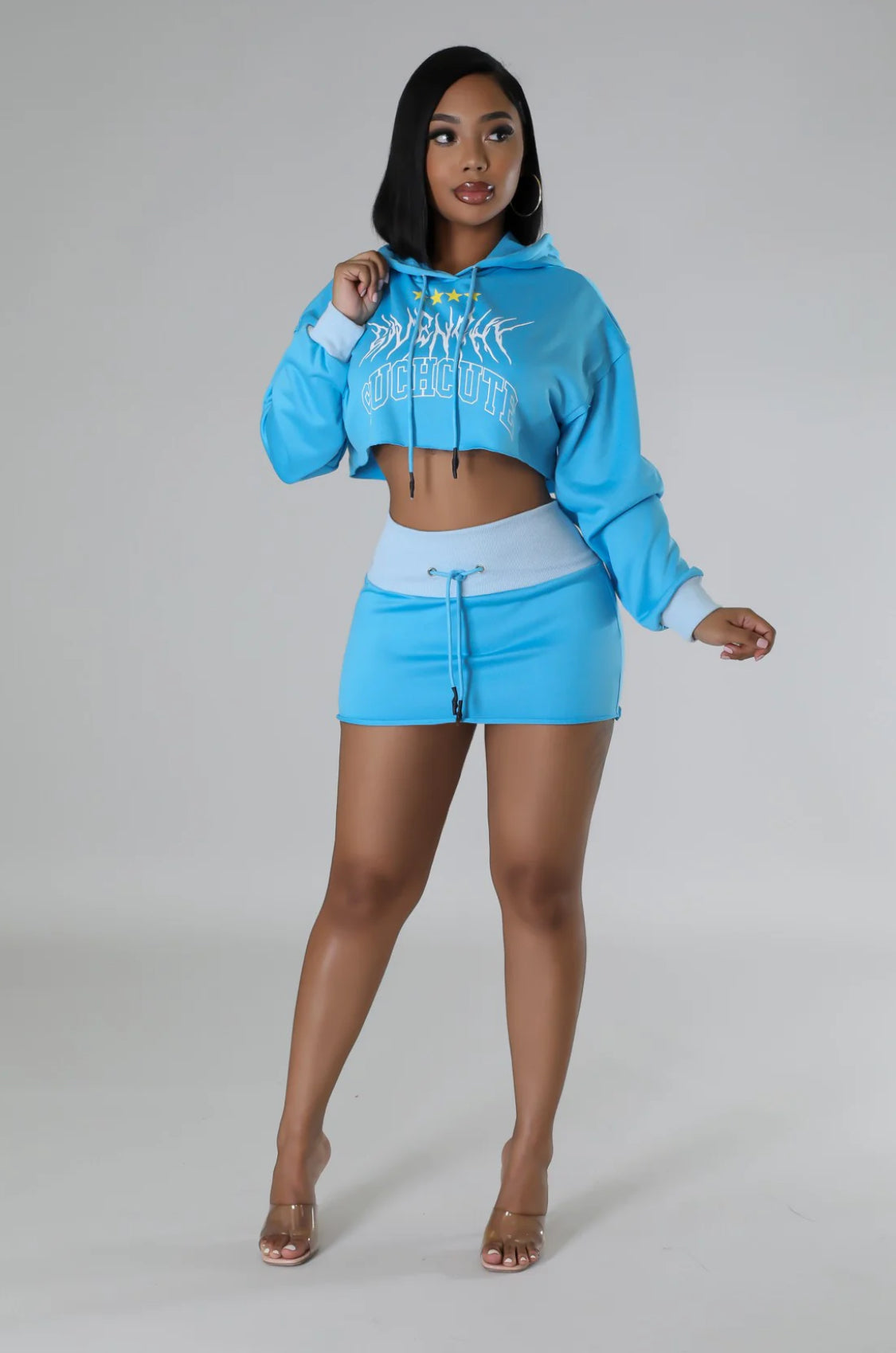 Can’t Commit Skirt Set