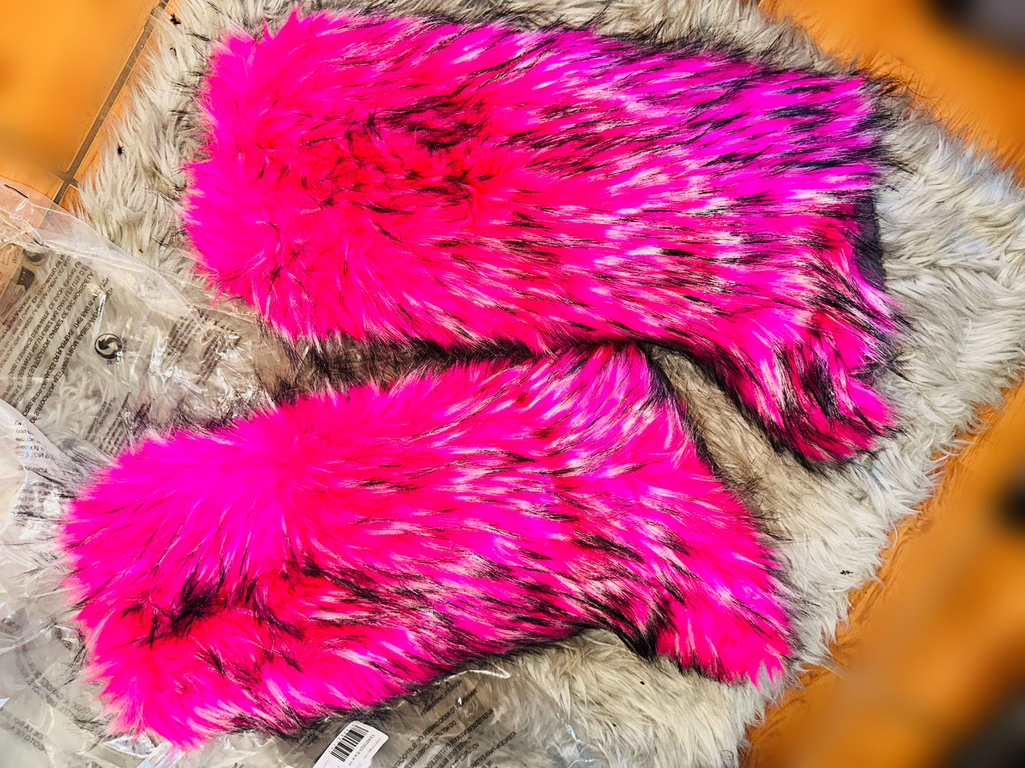 Knee high Fluff Round Toe Snow Boots